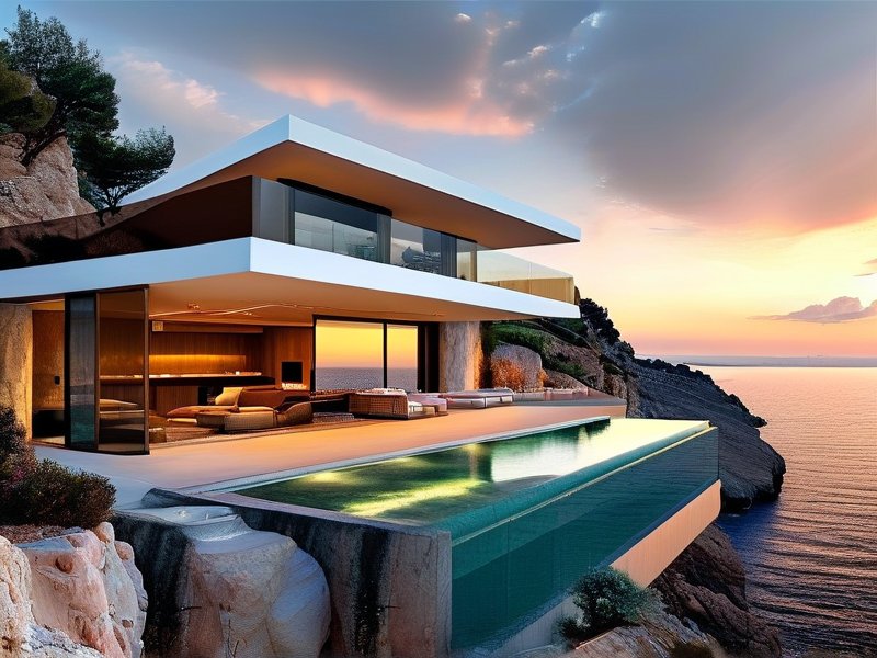 爱琴海岸云端居所,轻奢静谧生活提案