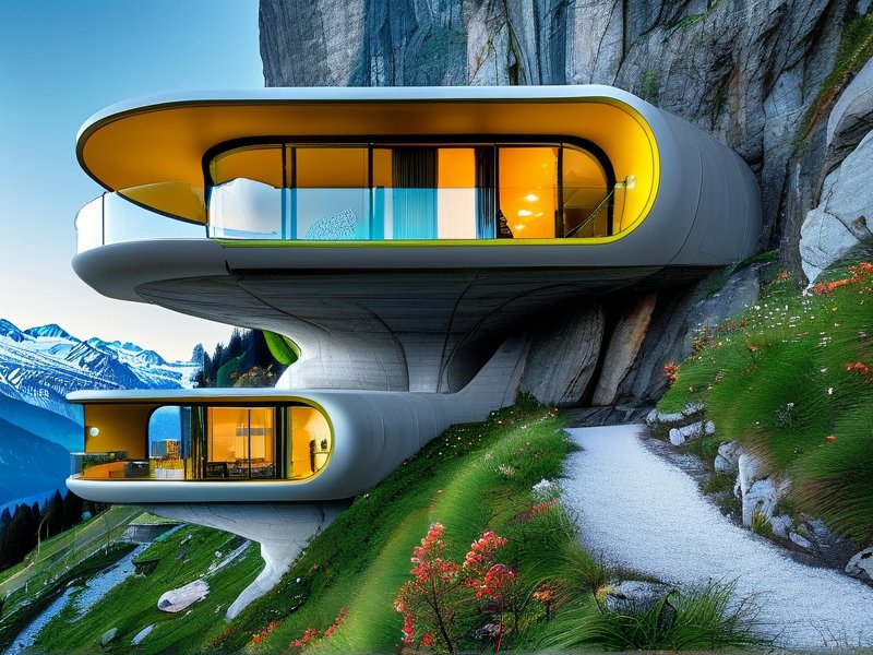 阿尔卑斯云端秘境：零碳智能居所重塑未来栖居