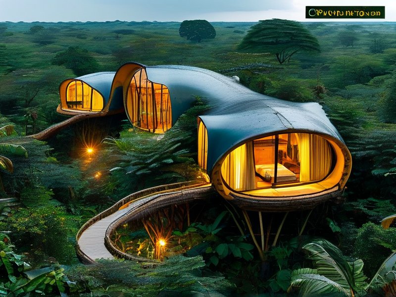 非洲雨林里的未来屋：解锁生态秘境居住新方式